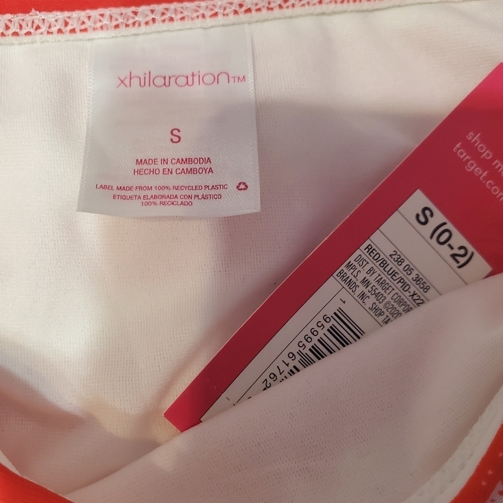 NWT Xhilaration Women's Striped Hipster Swim Bikini Bottom S - Picture 4 of 5